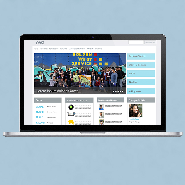 Intranet site